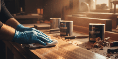 Applying wipe-on polyurethane to wood