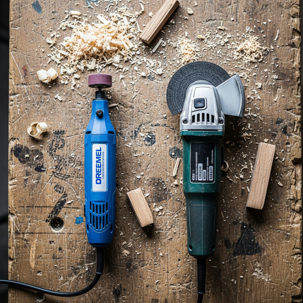 Dremel vs Angle Grinder for Woodworking — Which One?