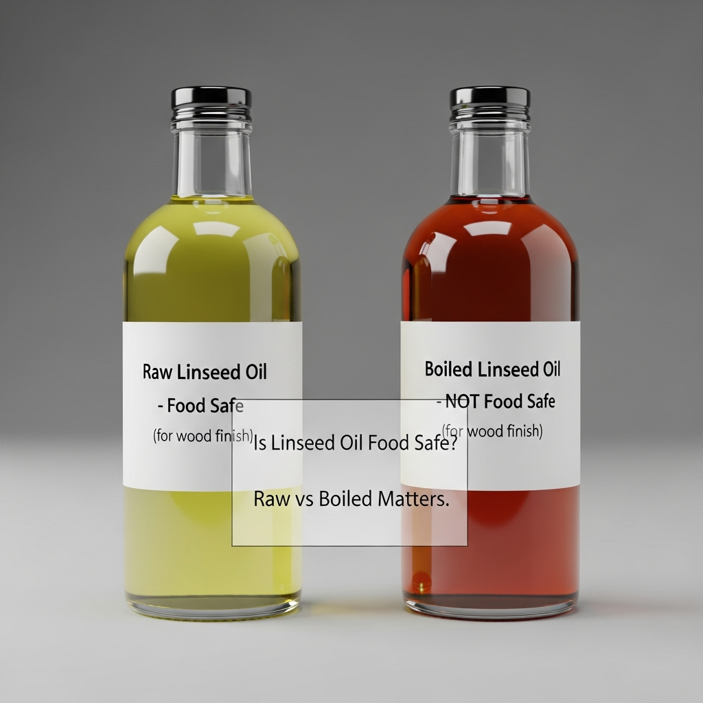 Is Linseed Oil Food Safe? Raw vs Boiled Matters