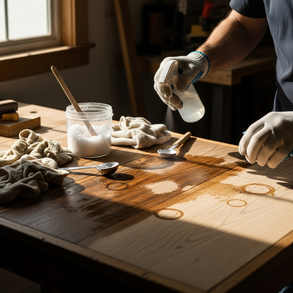 Oxalic Acid Wood Bleaching — How to Remove Stains Without Sanding